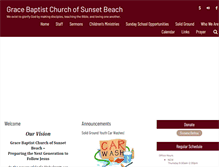 Tablet Screenshot of gbcsunsetbeach.org